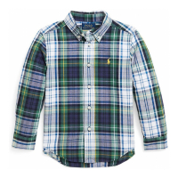 Ralph Lauren Kids 'Plaid Brushed Cotton Oxford Shirt' für Kleinkind & Kleiner Junge