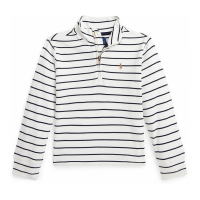 Ralph Lauren Kids 'Striped Cotton Quarter-Zip Pullover Swea' für Kleinkind & Kleiner Junge