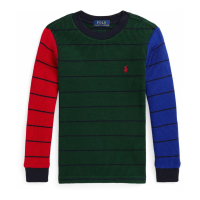 Ralph Lauren Kids 'Waffle-Knit Cotton Long Sleeve Tee' für Kleinkind & Kleiner Junge