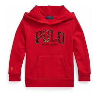 Ralph Lauren Kids 'Plaid-Logo Fleece Hoodie' für Kleinkind & Kleiner Junge