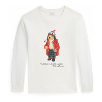 Ralph Lauren Kids 'Polo Bear Cotton Long Sleeve Tee' für großes Jungen