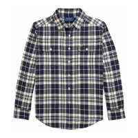 Ralph Lauren Kids 'Gingham Cotton Poplin Shirt' für großes Jungen