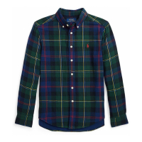 Ralph Lauren Kids 'Buffalo Check Double-Faced Cotton Shirt' für großes Jungen