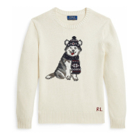 Ralph Lauren Kids 'Dog-Intarsia Crewneck Sweater' für großes Jungen