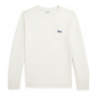 Ralph Lauren Kids 'Dog-Print Cotton Long Sleeve Tee' für großes Jungen