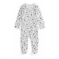 Ralph Lauren Kids 'Polo Bear Cotton Footed Zip Coverall' für Baby Mädchen