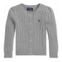 Ralph Lauren Kids 'Mini-Cable Cotton Cardigan' für kleinkind & kleine Mädchen