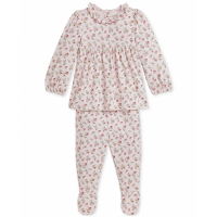 Ralph Lauren Kids 'Ruffled Floral Top & Pant Set' für Baby Mädchen