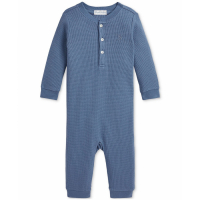 Ralph Lauren Kids 'Waffle-Knit Cotton Coverall' für Baby Mädchen