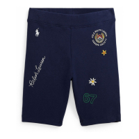 Ralph Lauren Kids 'Graphic Stretch Jersey Bike Short' für kleinkind & kleine Mädchen