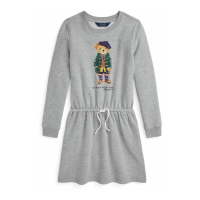 Ralph Lauren Kids 'Polo Bear Fleece Dress' für große Mädchen