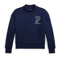 Ralph Lauren Kids 'Fleece Letterman Sweatshirt' für große Mädchen