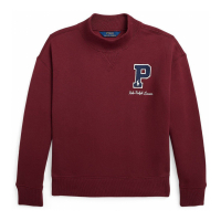 Ralph Lauren Kids 'Fleece Letterman Sweatshirt' für große Mädchen