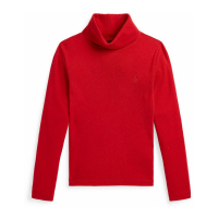 Ralph Lauren Kids 'Ribbed Cotton-Modal Turtleneck Sweater' für kleinkind & kleine Mädchen