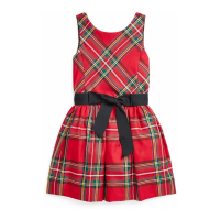 Ralph Lauren Kids 'Plaid Twill Dress' für kleinkind & kleine Mädchen