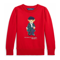 Ralph Lauren Kids 'Polo Bear Fleece Sweatshirt' für kleinkind & kleine Mädchen