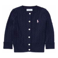 Ralph Lauren Kids 'Cable-Knit Cotton Cardigan' für Baby Mädchen