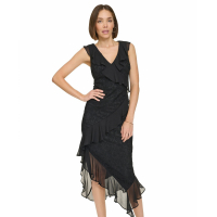 Tommy Hilfiger 'Chiffon-Ruffled Lace' Midi Kleid für Damen