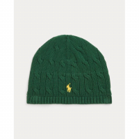 Ralph Lauren Kids 'Cable-Knit Cotton Hat' für kleinkind & kleine Mädchen