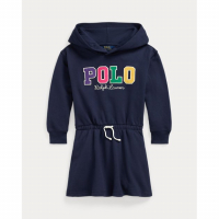 Ralph Lauren Kids 'Corduroy-Logo Fleece Hoodie Dress' für kleinkind & kleine Mädchen