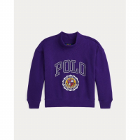 Ralph Lauren Kids 'Logo Crest Fleece Sweatshirt' für kleinkind & kleine Mädchen