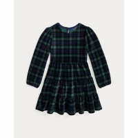 Ralph Lauren Kids 'Plaid Corduroy Dress' für kleinkind & kleine Mädchen