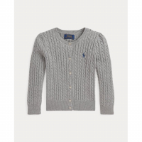 Ralph Lauren Kids 'Mini-Cable Cotton Cardigan' für kleinkind & kleine Mädchen