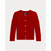 Ralph Lauren Kids 'Mini-Cable Cotton Cardigan' für kleinkind & kleine Mädchen