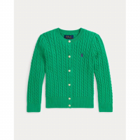 Ralph Lauren Kids 'Mini-Cable Cotton Cardigan' für kleinkind & kleine Mädchen