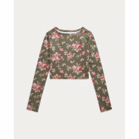 Ralph Lauren Kids 'Floral Performance Jersey Boxy Tee' für große Mädchen