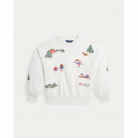 Ralph Lauren Kids 'Embroidered Fleece Sweatshirt' für große Mädchen