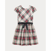 Ralph Lauren Kids 'Plaid Twill Dress' für große Mädchen