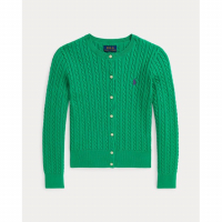 Ralph Lauren Kids 'Mini-Cable Cotton Cardigan' für große Mädchen