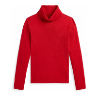 Ralph Lauren Kids 'Ribbed Cotton-Modal Turtleneck' für kleinkind & kleine Mädchen