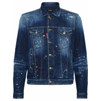 Dsquared2 Men's 'Paint-Splattered' Denim Jacket