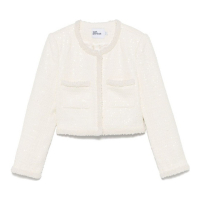 Self Portrait 'Bouclé Faux-Pearl-Trim' Jacke für Damen