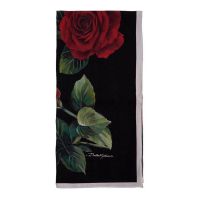 Dolce&Gabbana Women's 'All-Over Rose Printed' Scarf