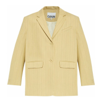 Ganni 'Striped Boxy' Klassischer Blazer für Damen