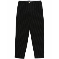 Ganni 'Pinstriped Tapered' High-Waist Hose für Damen