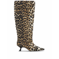 Ganni 'Leopard-Print' Lange Stiefel für Damen