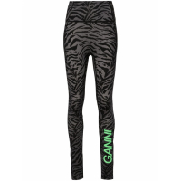 Ganni 'Zebra-Print High-Waisted' Leggings für Damen