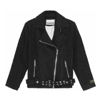 Ganni 'Bouclé' Bikerjacke für Damen