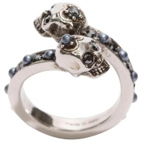 Alexander McQueen 'Wrap-Around Skull' Ring für Damen