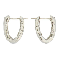 Jil Sander 'Hammered Hoop' Ohrringe für Damen