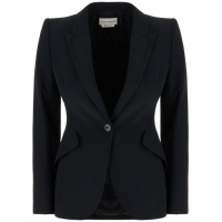 Alexander McQueen Blazer 'Peak-Lapel Single-Breasted' pour Femmes