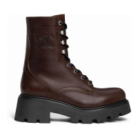 Celine Women's 'Triomphe Rangers Mid Lace-Up' Combat Boots