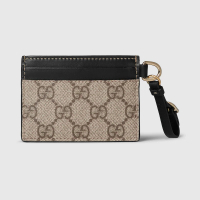 Gucci Porte-Cartes 'Gg Emblem With Strap' pour Femmes