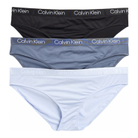 Calvin Klein Slip 'Assorted Motive Shine Bikini' pour Femmes - 3 Pièces