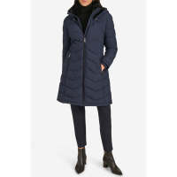 Calvin Klein Veste matelassée 'Matte Stretch Hooded Chevron' pour Femmes