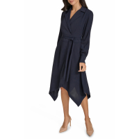 Calvin Klein Robe chemise 'Aerowash Long Sleeve High-Low' pour Femmes